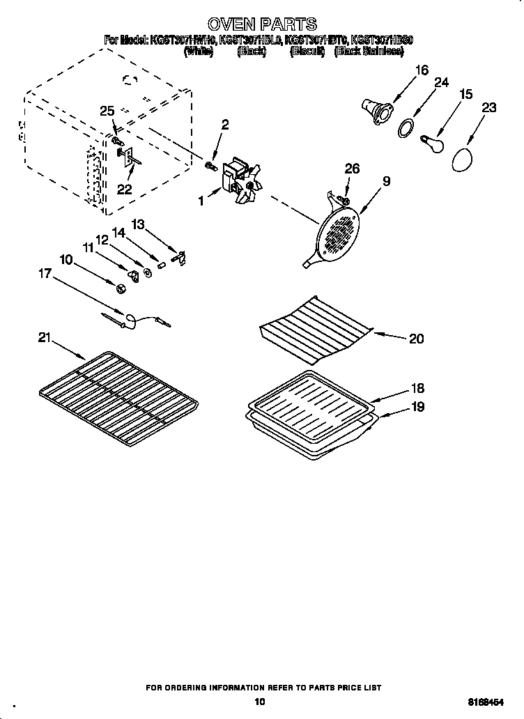 KitchenAid KGST307HBS0 oven diagram