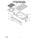 Whirlpool RF314PXGW1 drawer and broiler diagram