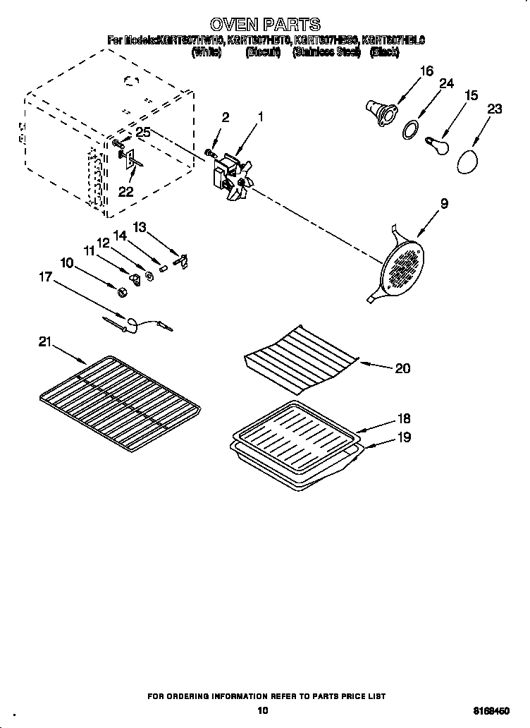 KitchenAid KGRT607HBS0 oven diagram