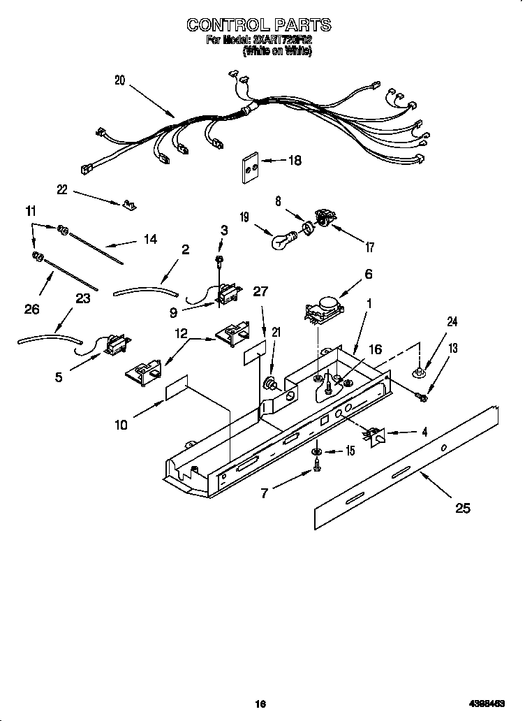 Whirlpool 3XART720F02 control diagram