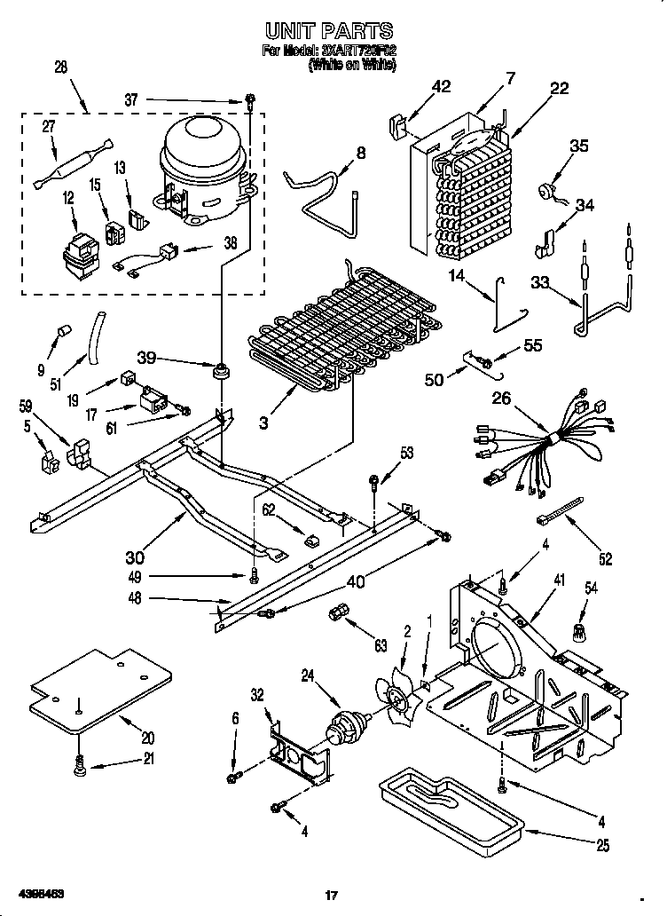 Whirlpool 3XART720F02 unit diagram