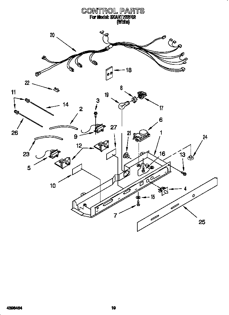 Whirlpool 3XART722F02 control diagram