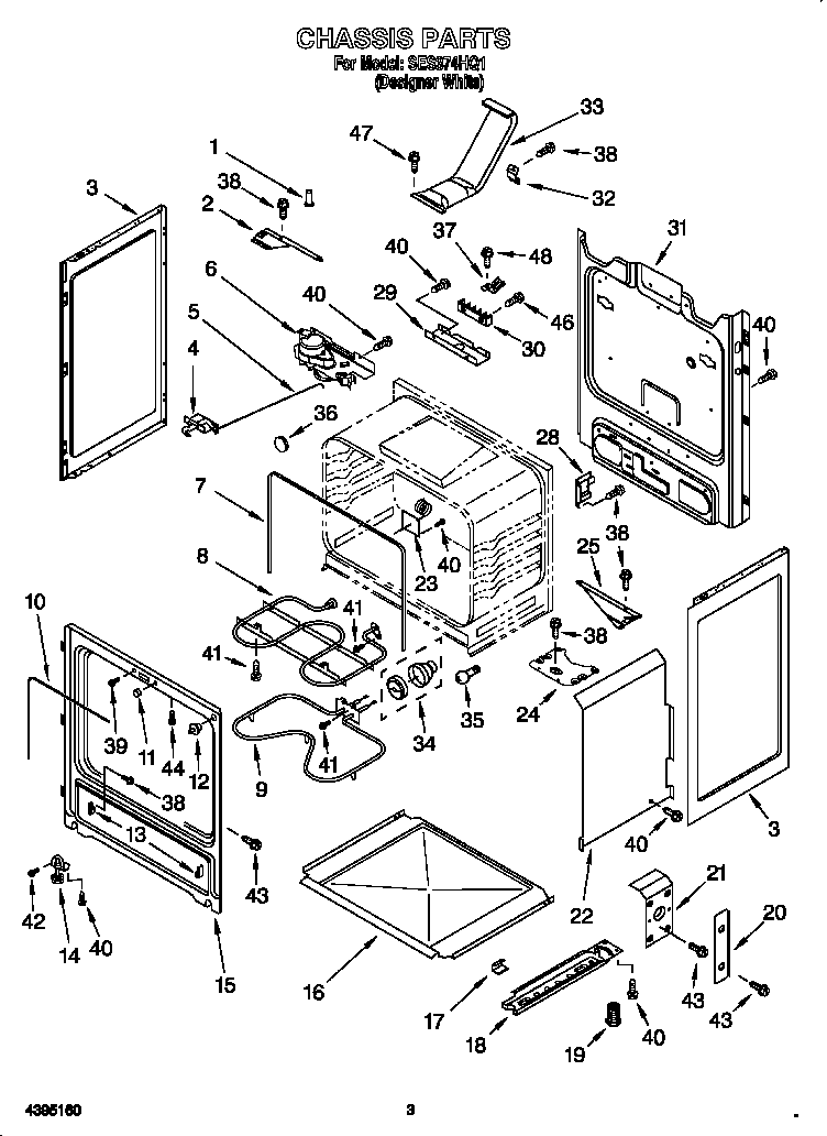 Kirkland SES374HQ1 chassis diagram
