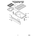 Whirlpool GS395LEGZ4 drawer and broiler diagram