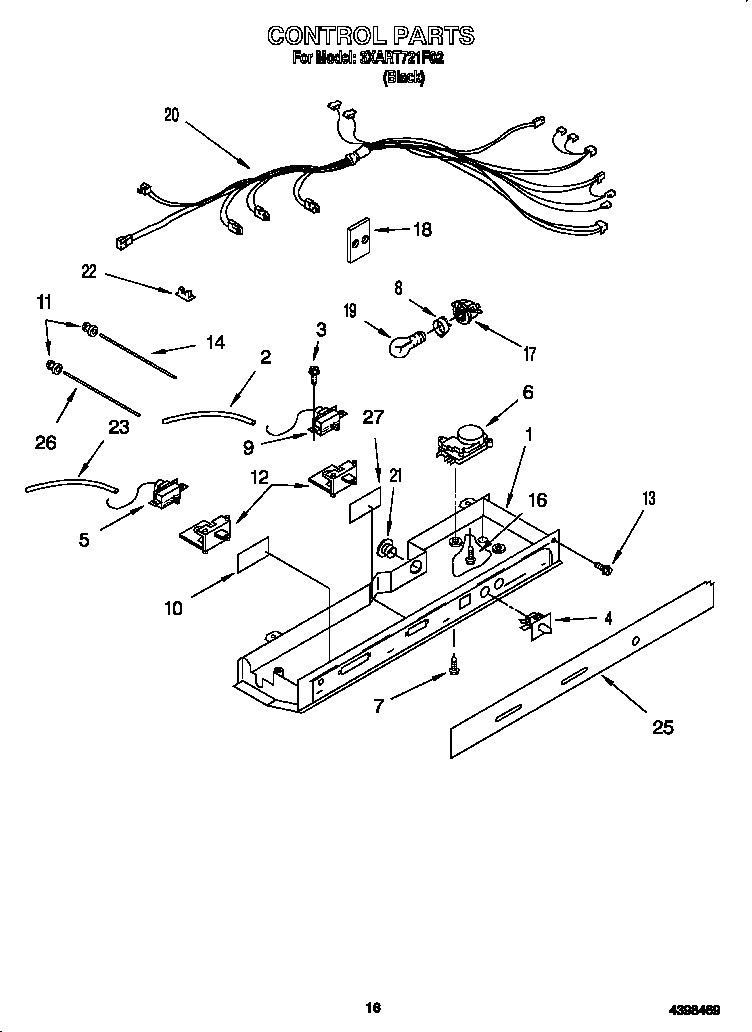 Whirlpool 3XART721F02 control diagram