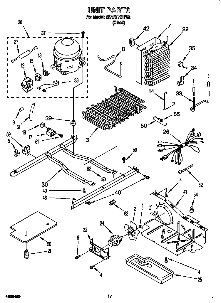 Whirlpool 3XART721F02 unit diagram