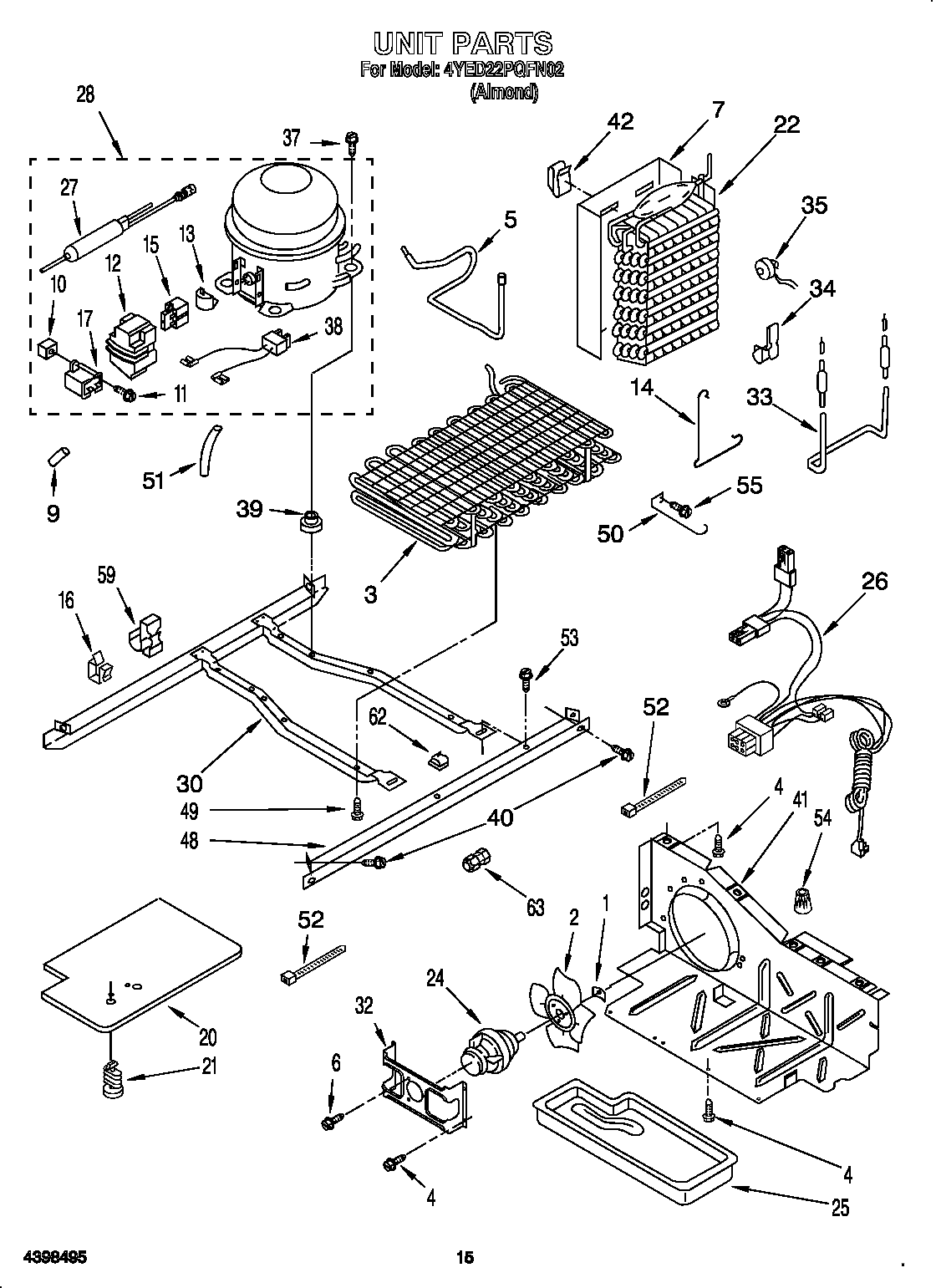 Whirlpool 4YED22PQFN02 unit diagram