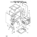 KitchenAid KGST307HWH2 oven chassis diagram
