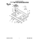 Whirlpool SF385PEGN4 cooktop diagram