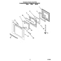 KitchenAid KEBS207DBL8 oven door diagram