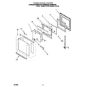 Whirlpool RBD306PDQ8 oven door diagram