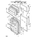 Whirlpool ET14JKXJN00 door diagram