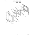 KitchenAid KEBI206DBL8 oven door diagram