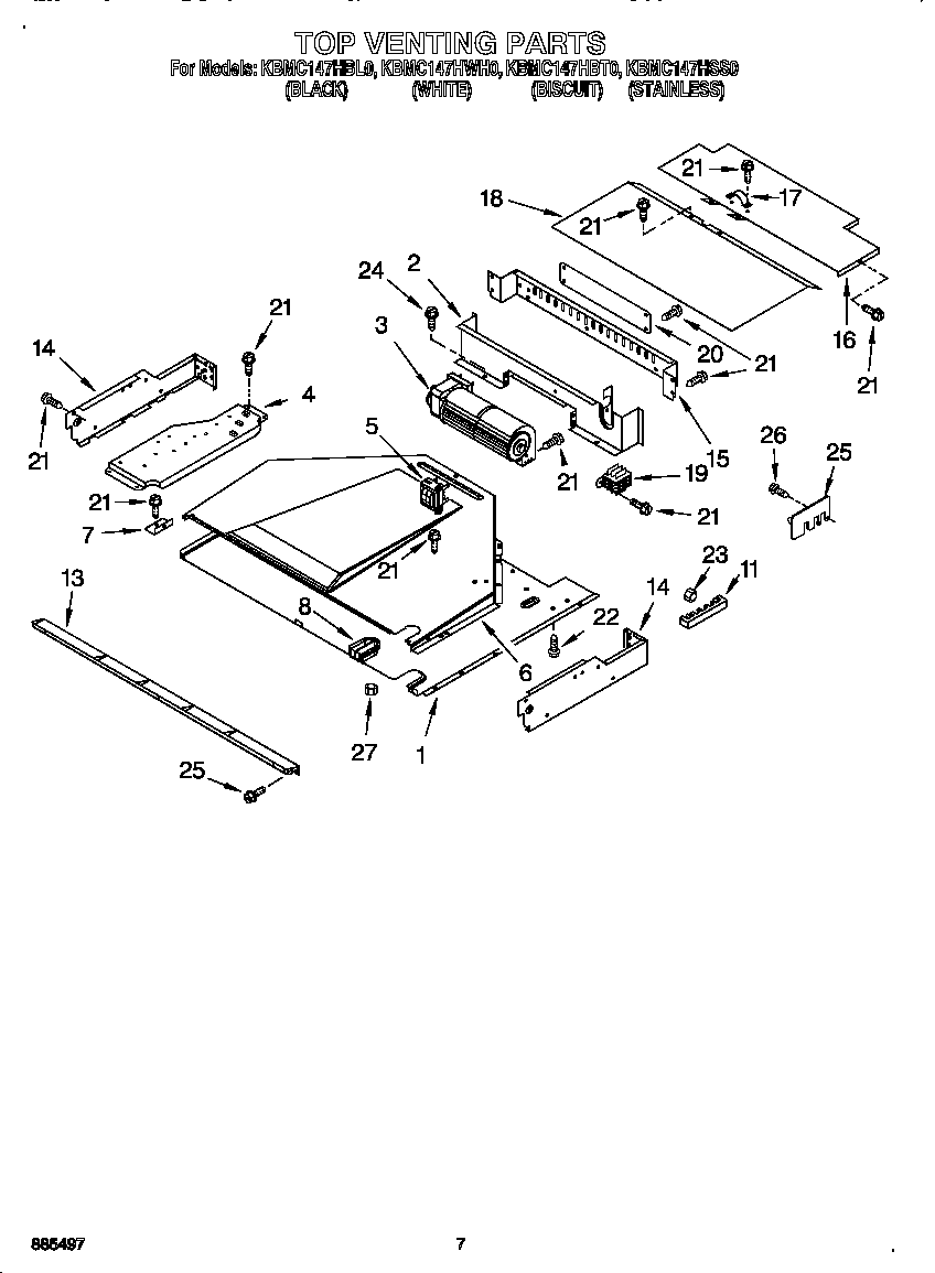 KitchenAid KBMC147HSS0 top venting diagram
