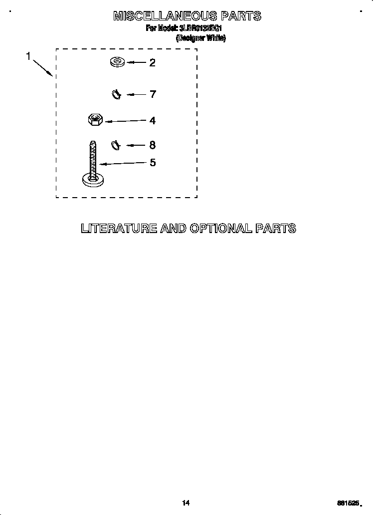 Whirlpool 3LBR6132EQ1 miscellaneous diagram