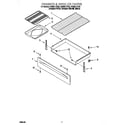 Whirlpool GS395LEGT5 drawer and broiler diagram