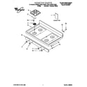 Whirlpool SF387LEGQ5 cooktop diagram