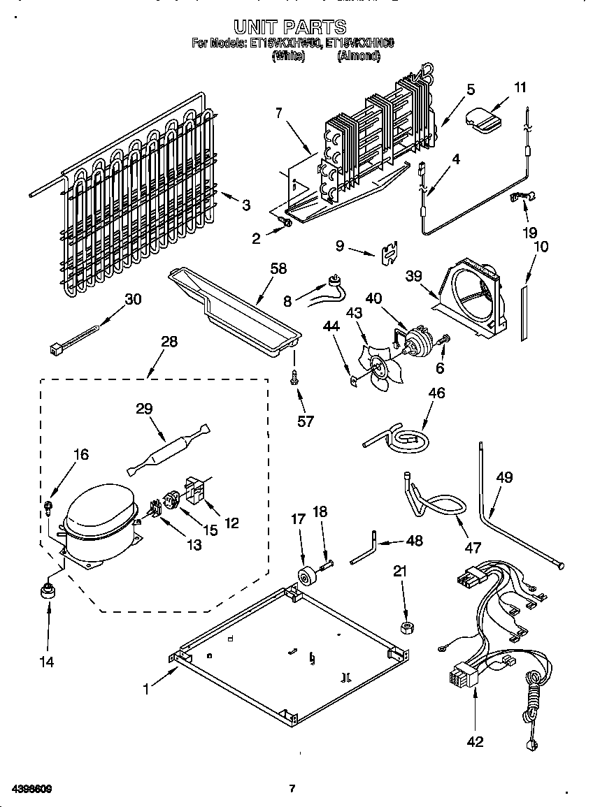 Whirlpool ET18VKXHW00 unit diagram