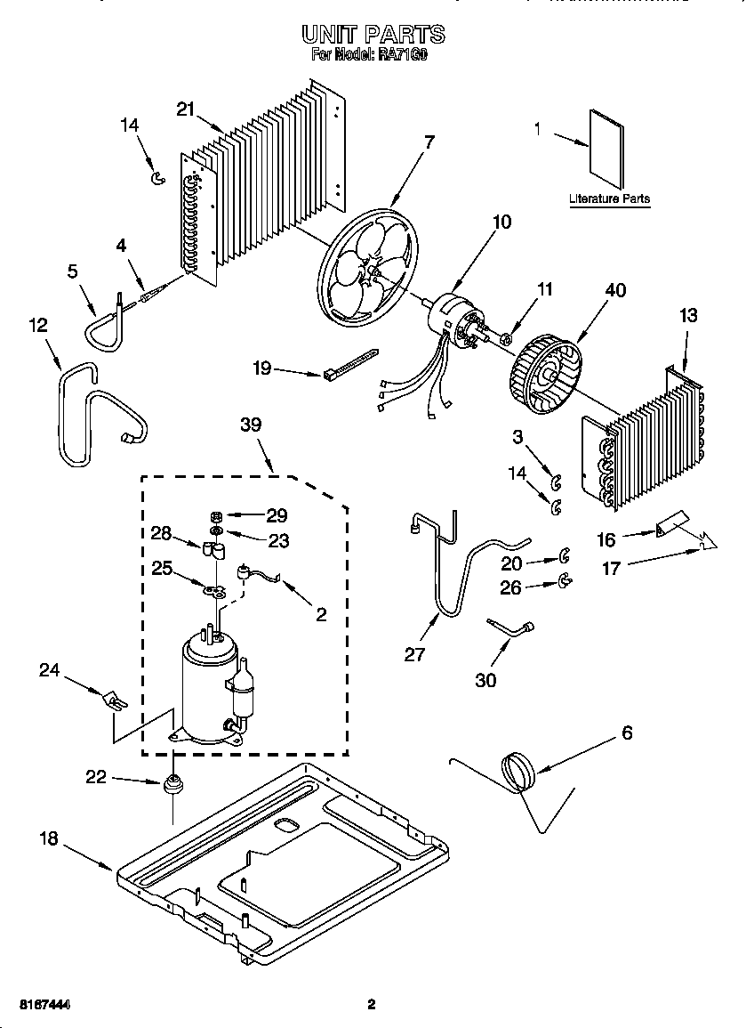 Whirlpool RA71G0 unit diagram