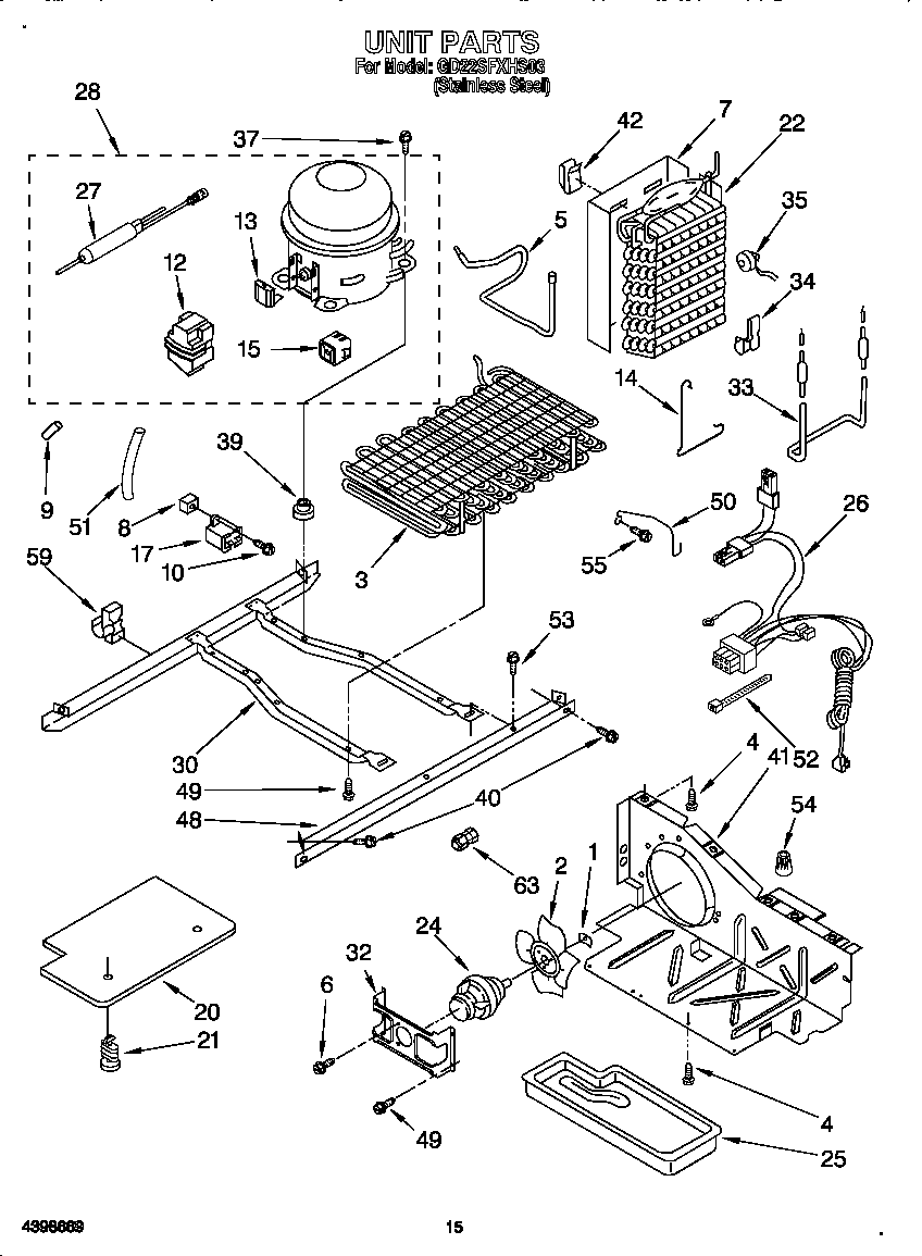 Whirlpool GD22SFXHS03 unit diagram