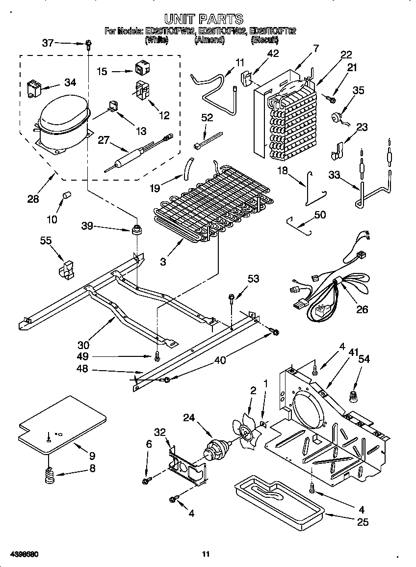 Whirlpool ED20TKXFN02 unit diagram