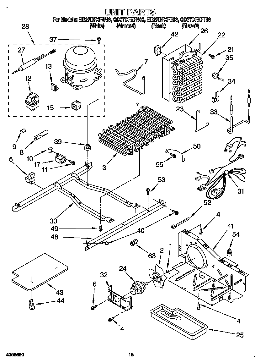 Whirlpool GD27DFXFT03 unit diagram