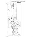 Whirlpool LBR4132JQ0 brake and drive tube diagram