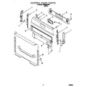 Whirlpool SF350BEGW0 control panel diagram