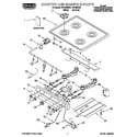 Roper FGP305EN4 cooktop and manifold diagram