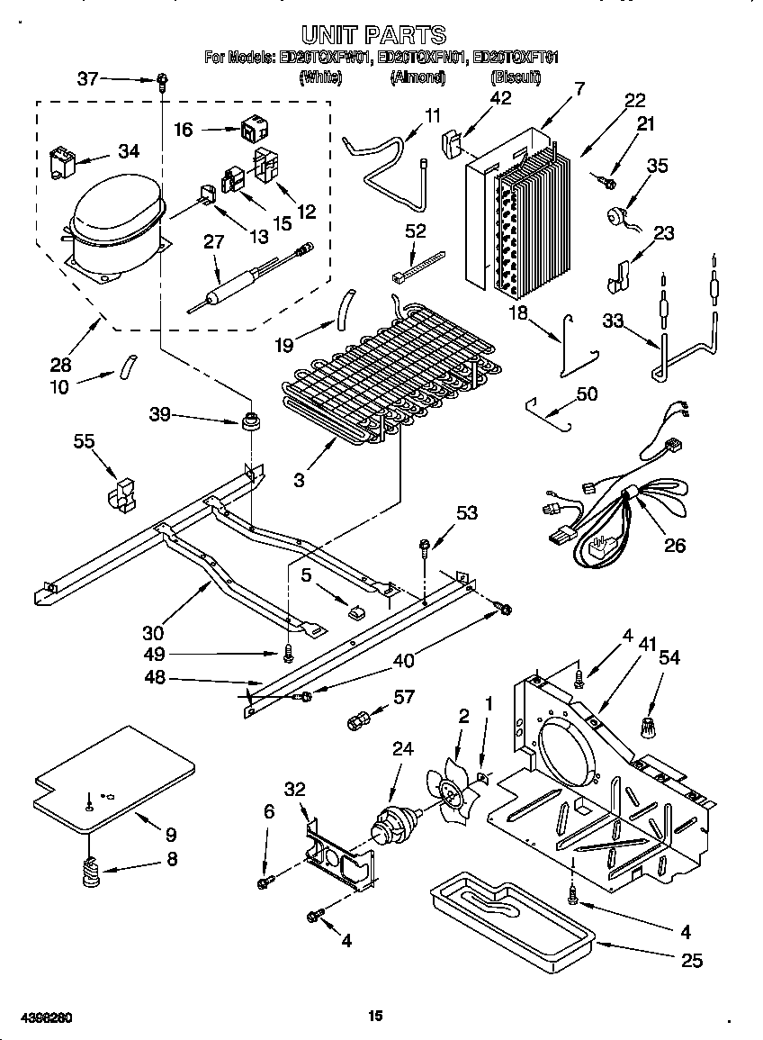 Whirlpool ED20TQXFT01 unit diagram