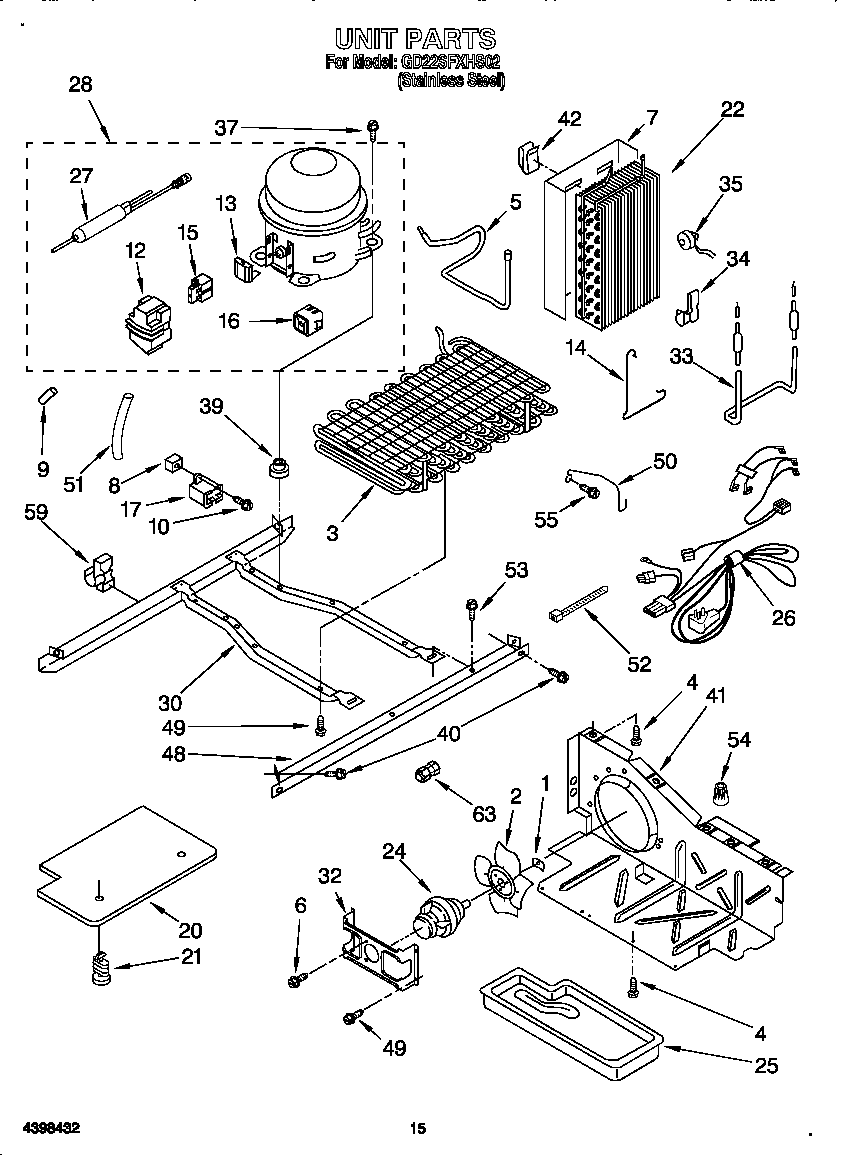 Whirlpool GD22SFXHS02 unit diagram