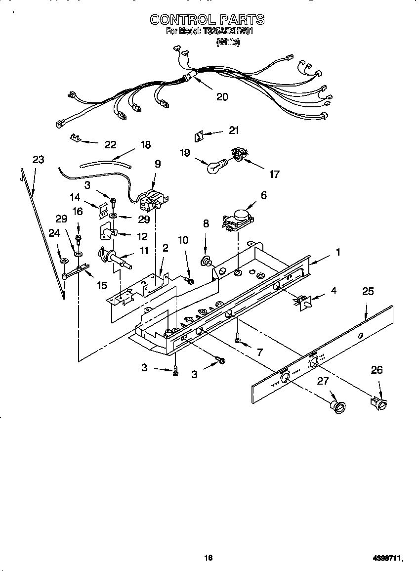 Estate TS25AEXHW01 control diagram