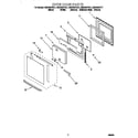 Whirlpool GMC305PDT1 oven door diagram