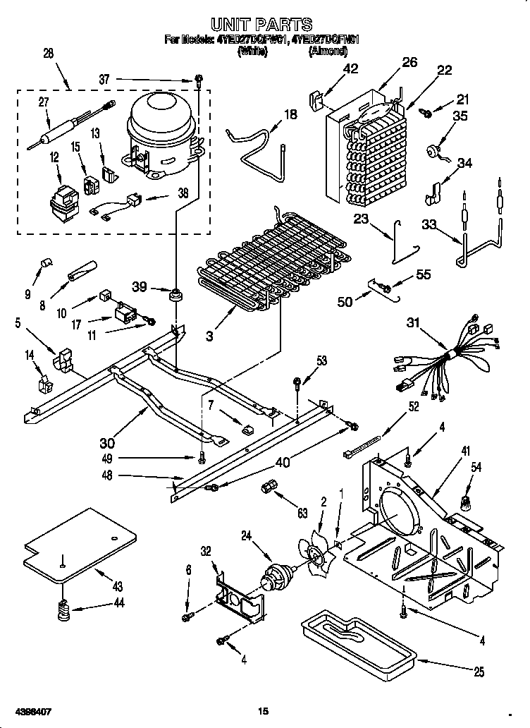 Whirlpool 4YED27DQFN01 unit diagram