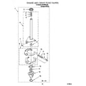Roper RAX4232JQ0 brake and drive tube diagram