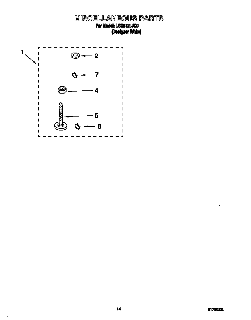 Whirlpool LSR5121JQ0 miscellaneous diagram