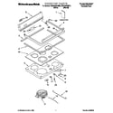 KitchenAid KERC506HWH2 cooktop diagram