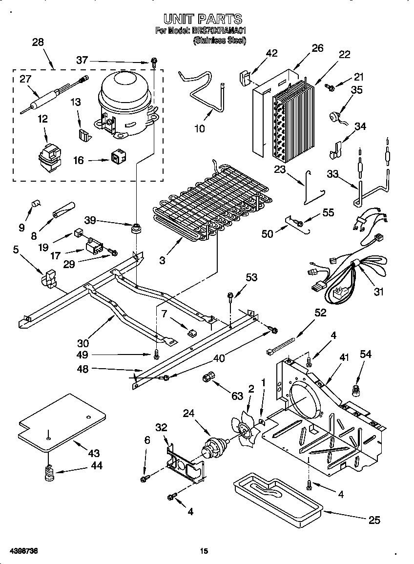 Whirlpool BRS70XRANA01 unit diagram