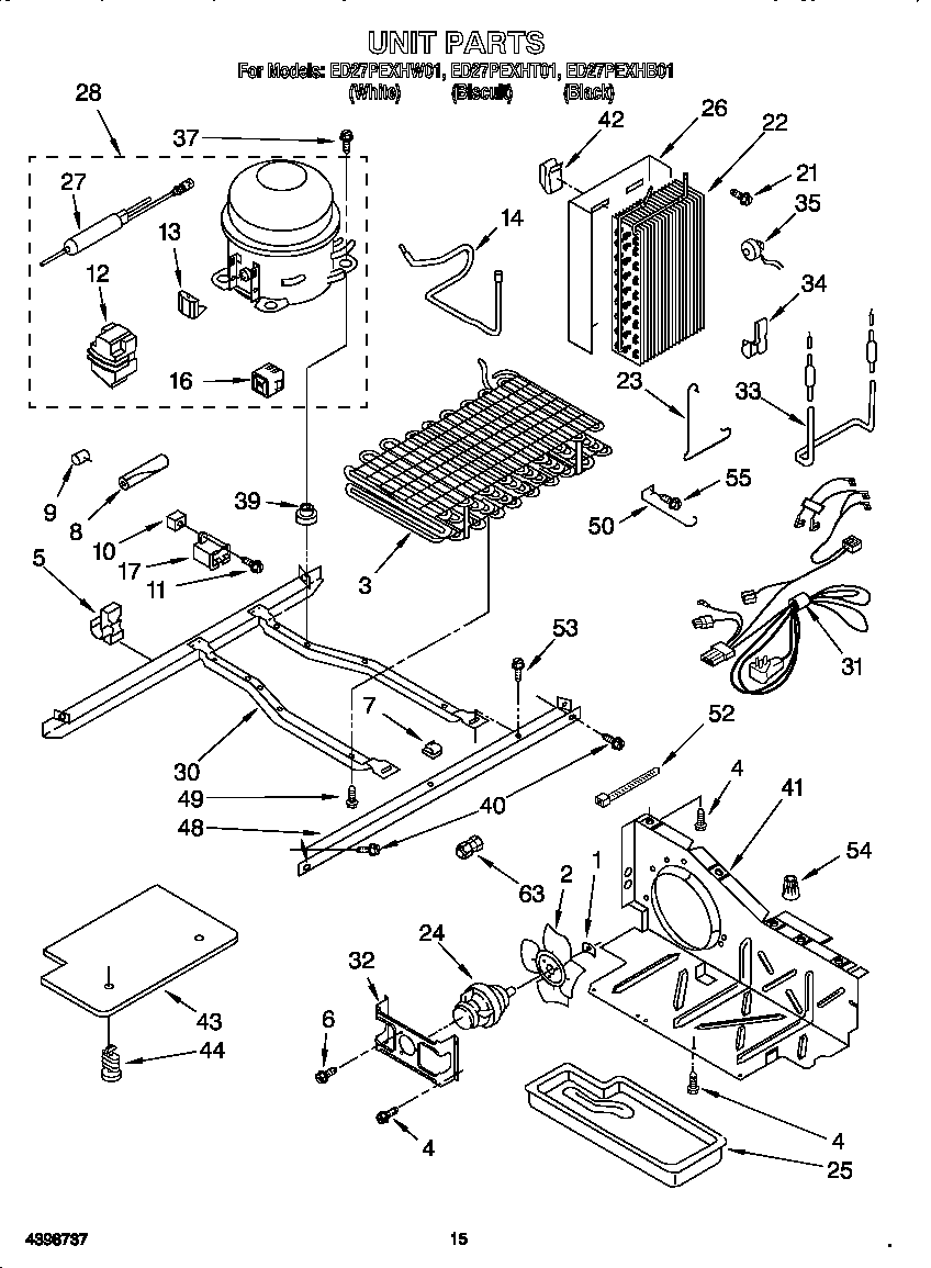 Whirlpool ED27PEXHW01 unit diagram