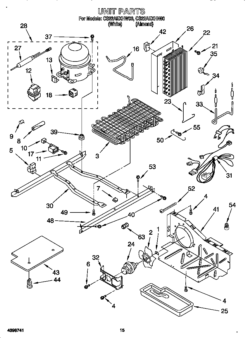 Crosley CS22AEXHN00 unit diagram