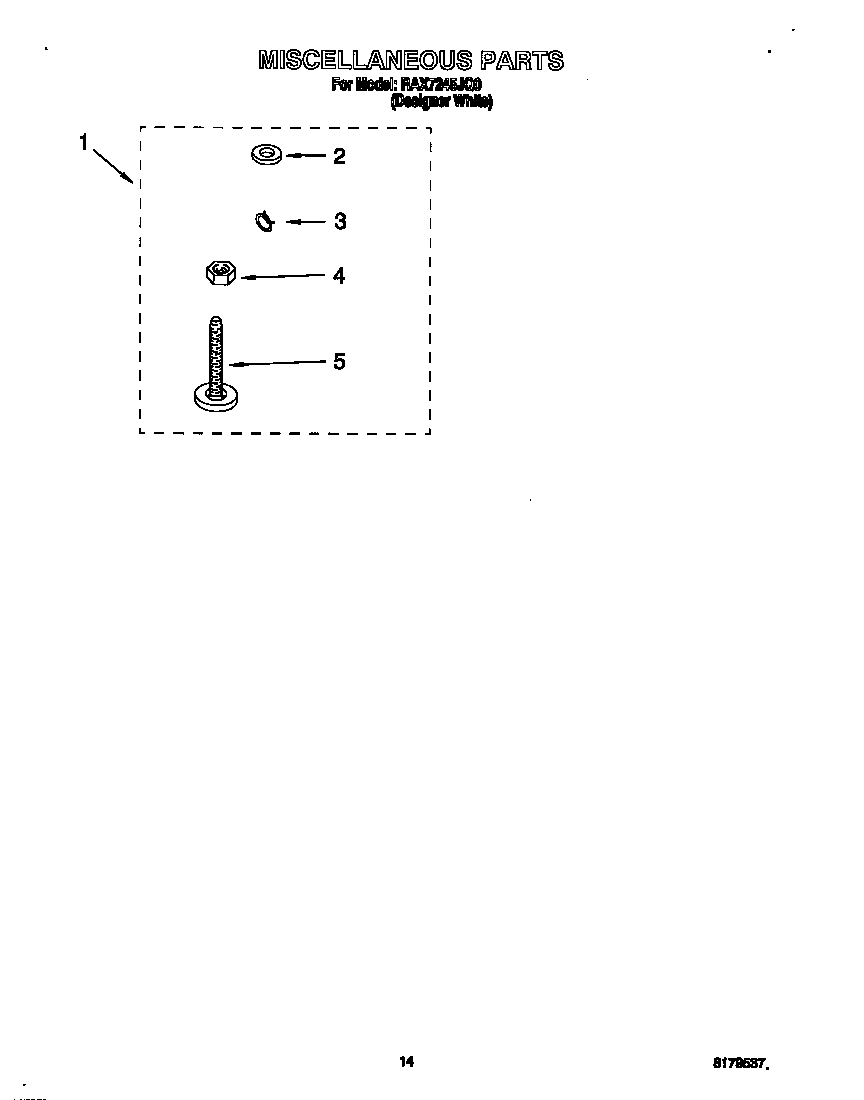 Roper RAX7245JQ0 miscellaneous diagram