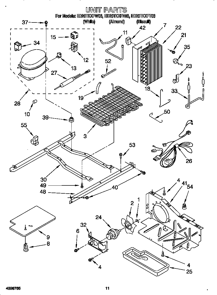 Whirlpool ED20TKXFN03 unit diagram