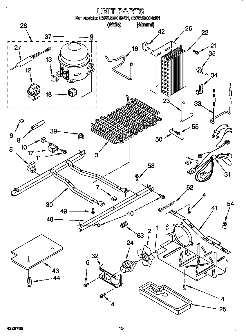 Crosley CS22AEXHW01 unit diagram