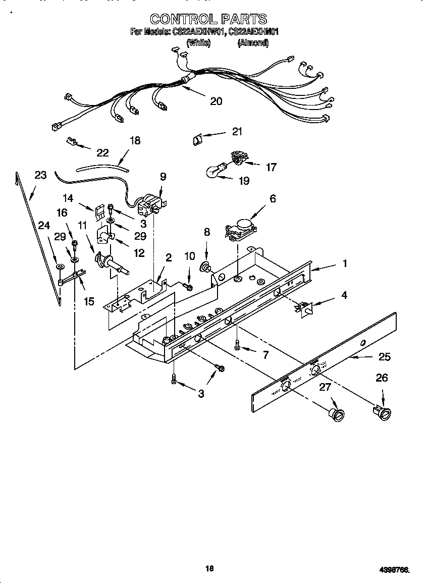 Crosley CS22AEXHW01 control diagram