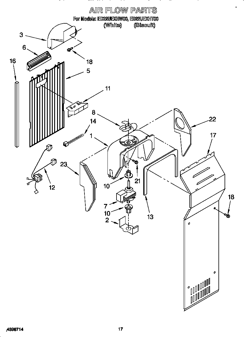 Whirlpool ED22UEXHW00 air flow diagram