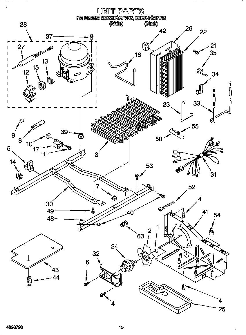 Whirlpool 6ED25DQXFB02 unit diagram