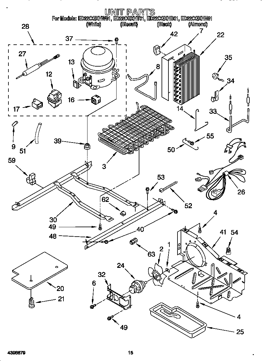 Whirlpool ED22CQXHN01 unit diagram