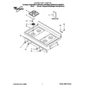 Whirlpool SF325PEGS5 cooktop diagram