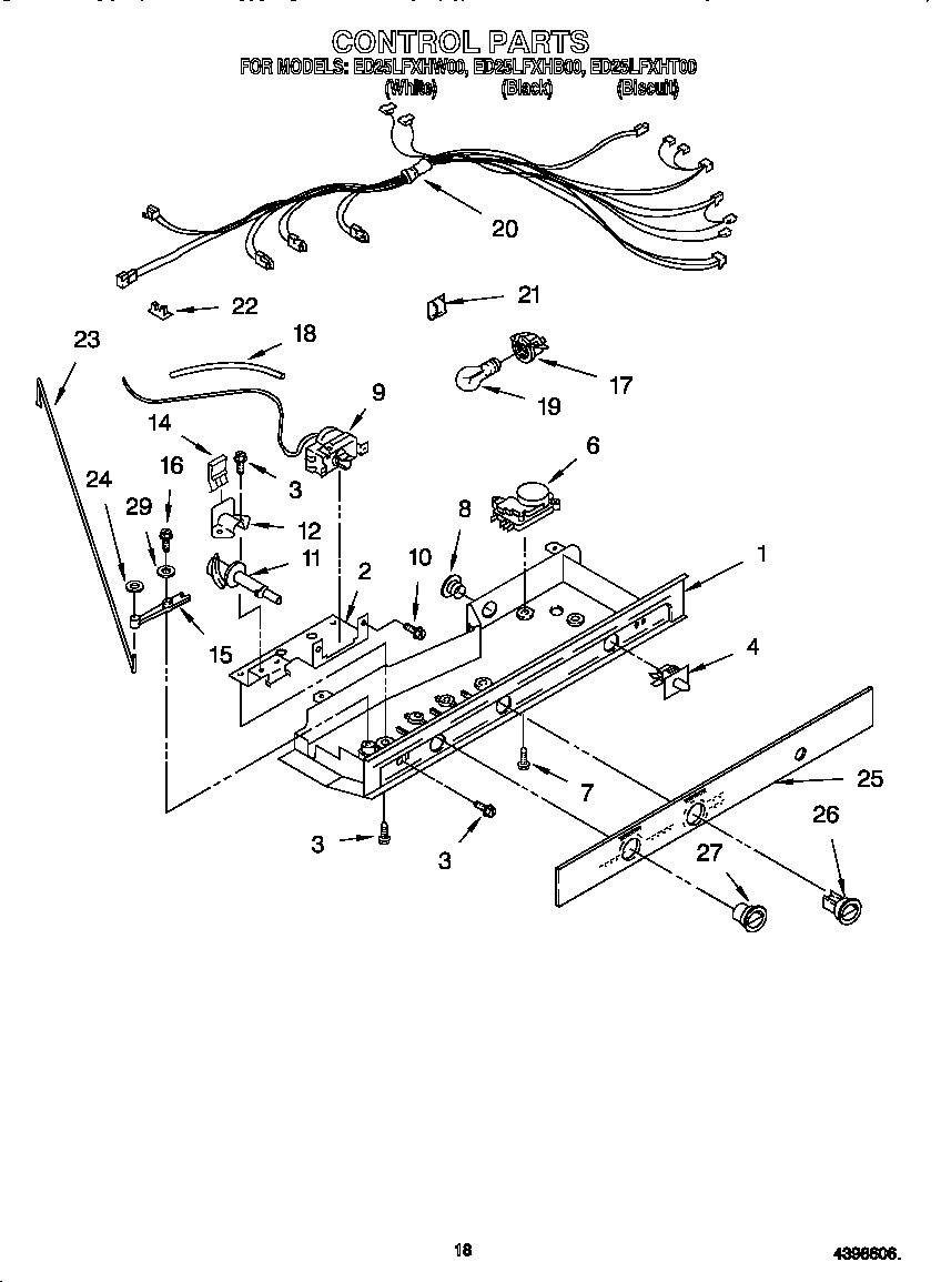 Whirlpool ED25LFXHW00 control diagram