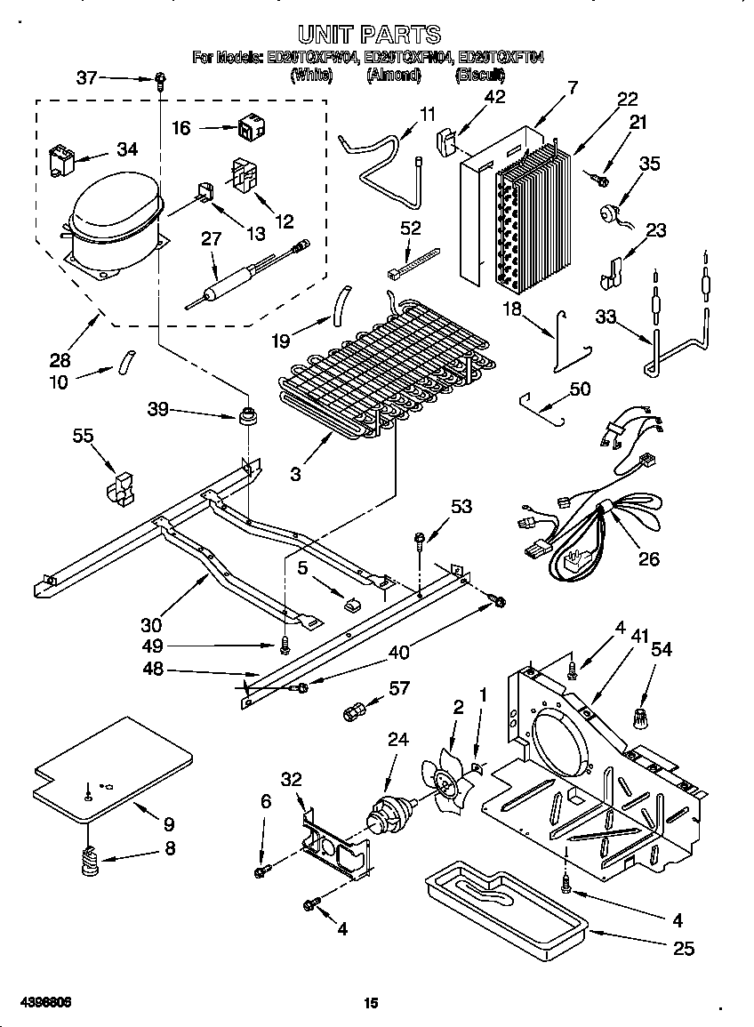 Whirlpool ED20TQXFT04 unit diagram